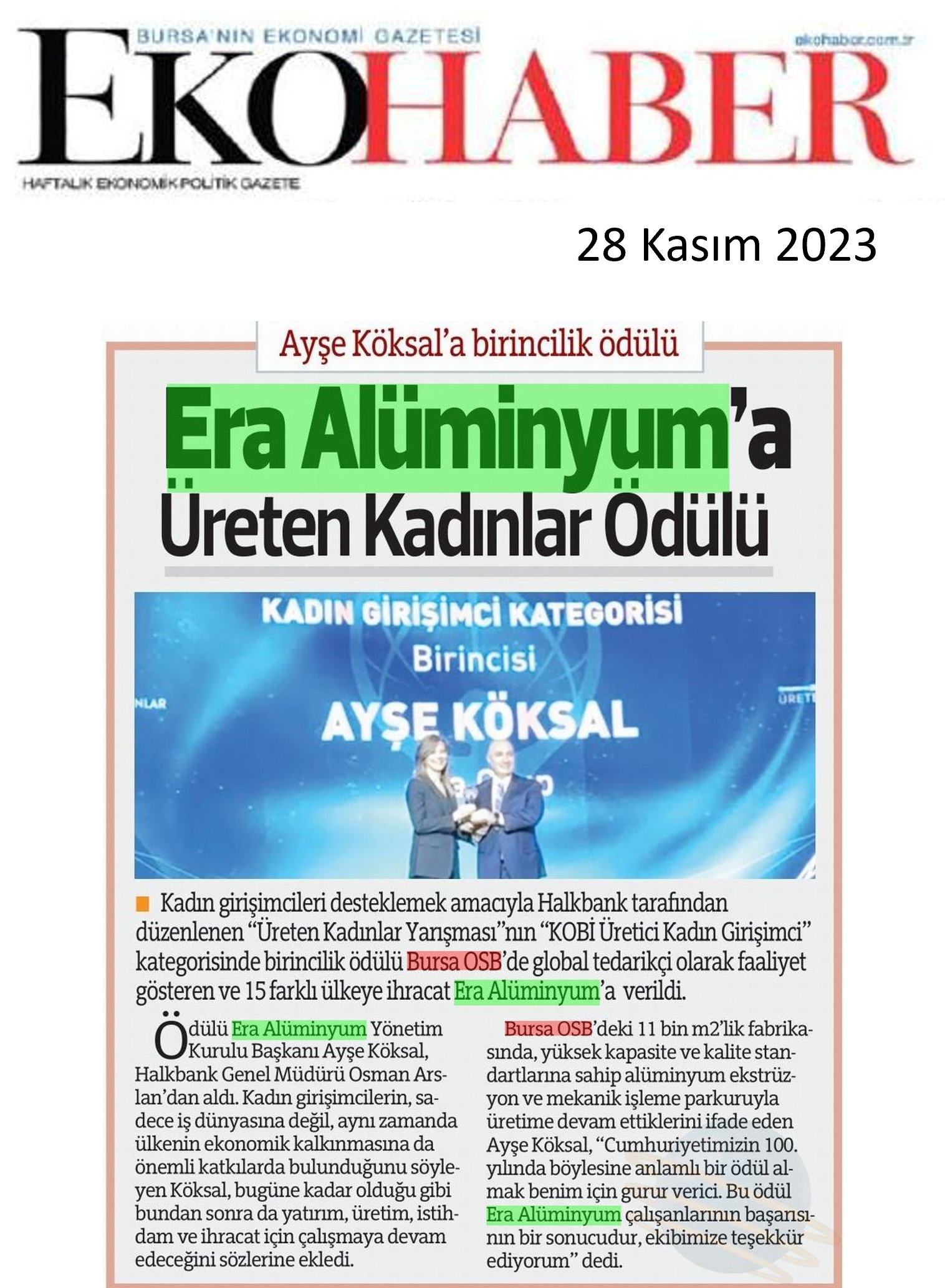 Ekohaber Gazetesi