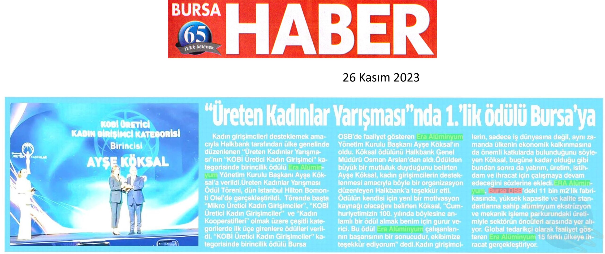 Bursa Haber Gazetesi